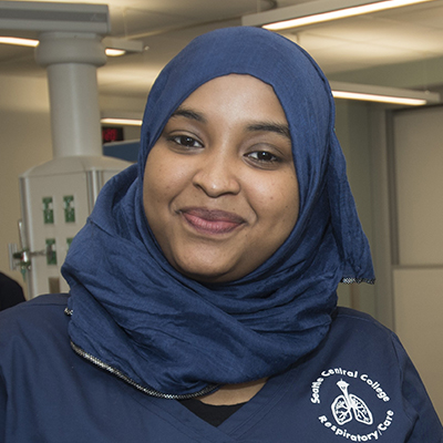 Rooda Dhoble, Respiratory Care student